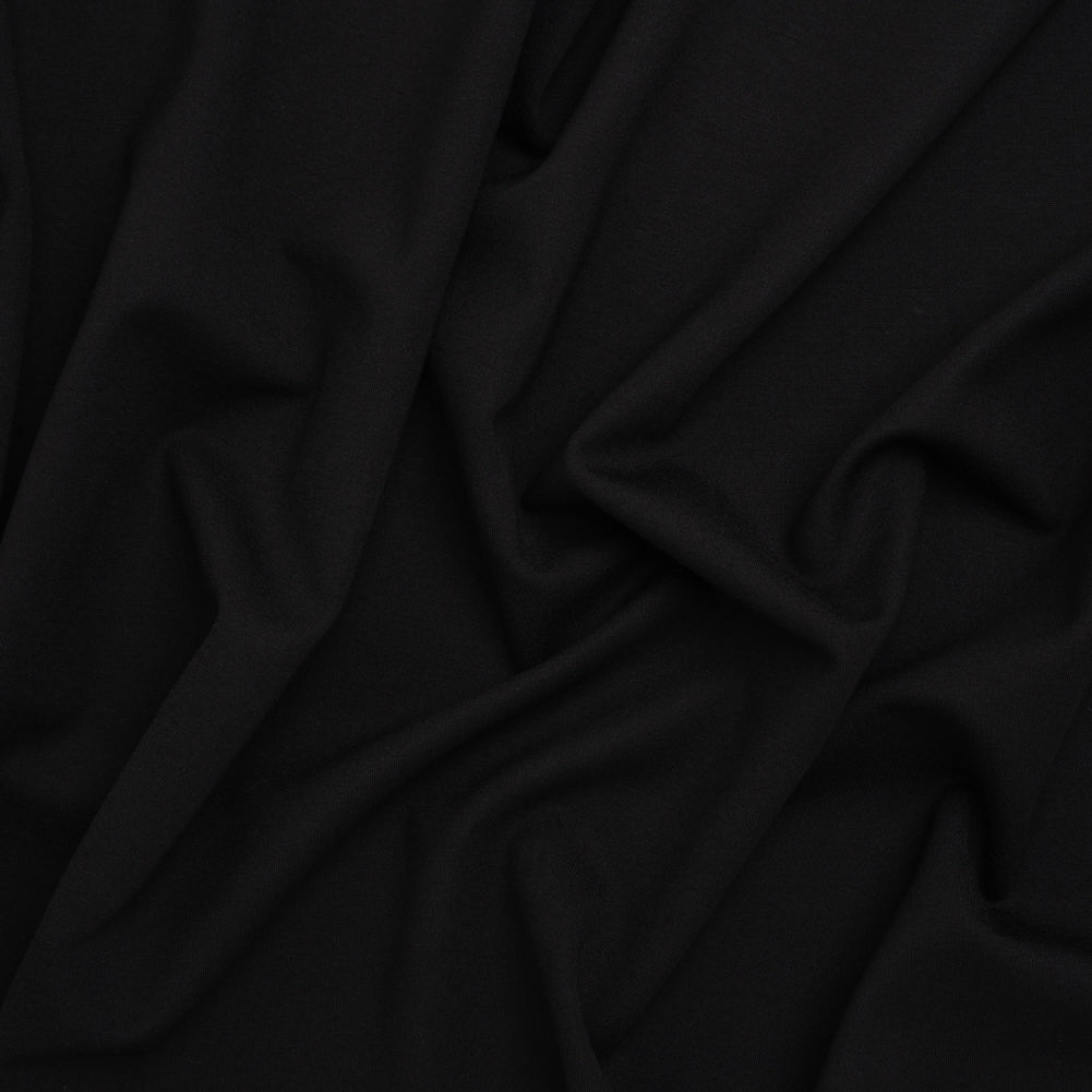 Lightweight Stretch Ponte Knit - Black - Hesperia Collection Lightweight Stretch Ponte Knit - Black - Hesperia Collection