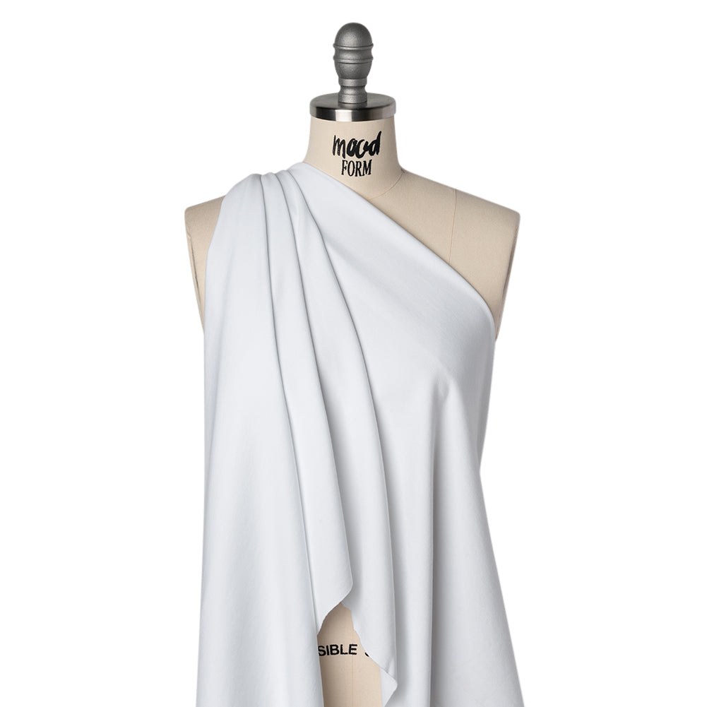 Lightweight Stretch Ponte Knit - Whisper White - Hesperia Collection Drape Lightweight Stretch Ponte Knit - Whisper White - Hesperia Collection Drape