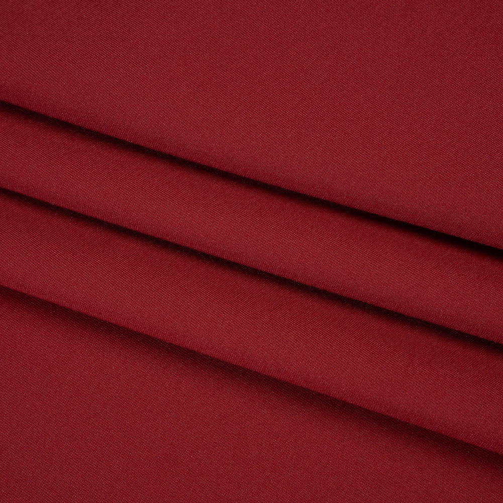 Lightweight Stretch Ponte Knit - Burgundy - Hesperia Collection Folded Lightweight Stretch Ponte Knit - Burgundy - Hesperia Collection Folded