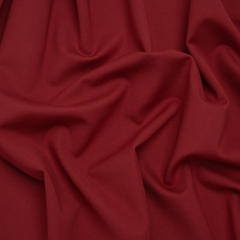 Lightweight Stretch Ponte Knit - Burgundy - Hesperia Collection Lightweight Stretch Ponte Knit - Burgundy - Hesperia Collection