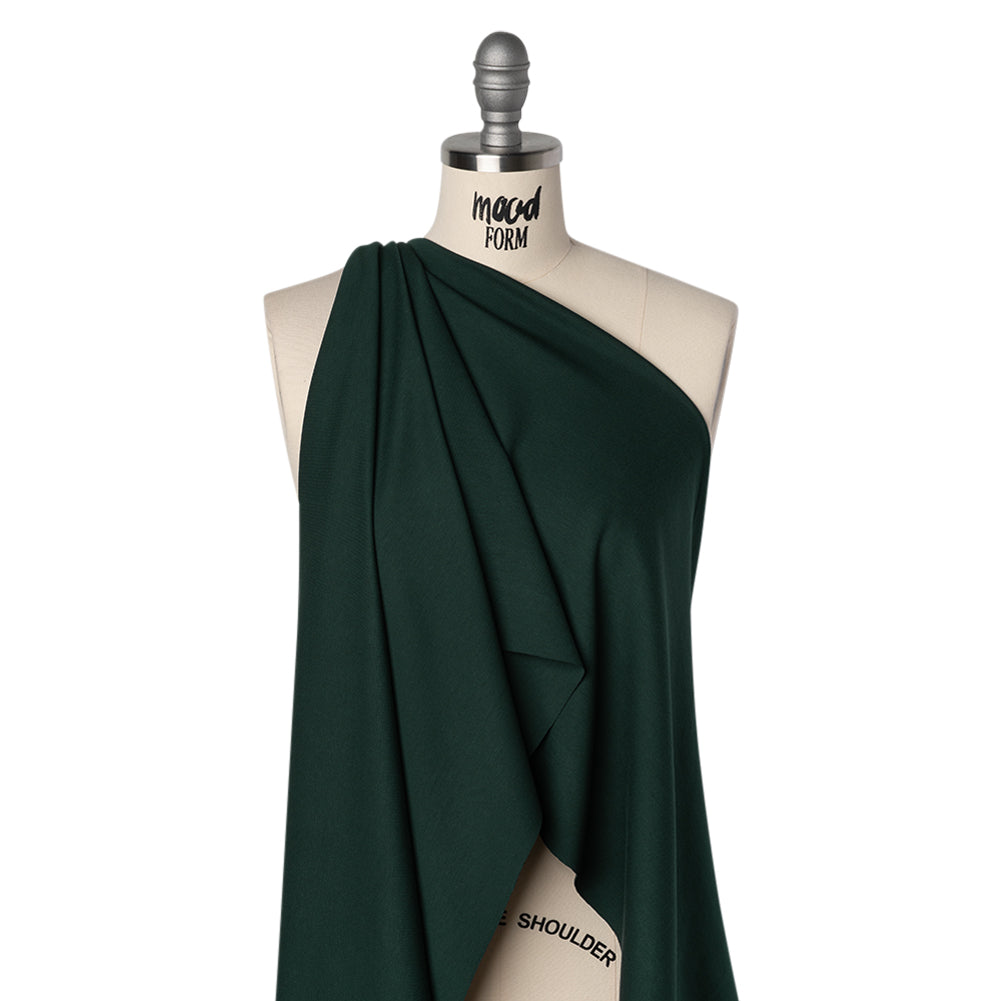 Lightweight Stretch Ponte Knit - Deep Forest - Hesperia Collection Drape Lightweight Stretch Ponte Knit - Deep Forest - Hesperia Collection Drape