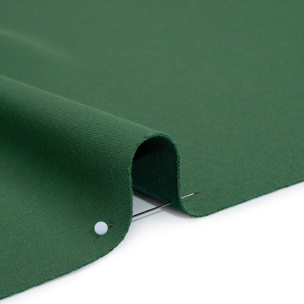 Lightweight Stretch Ponte Knit - Emerald - Hesperia Collection Detail Lightweight Stretch Ponte Knit - Emerald - Hesperia Collection Detail