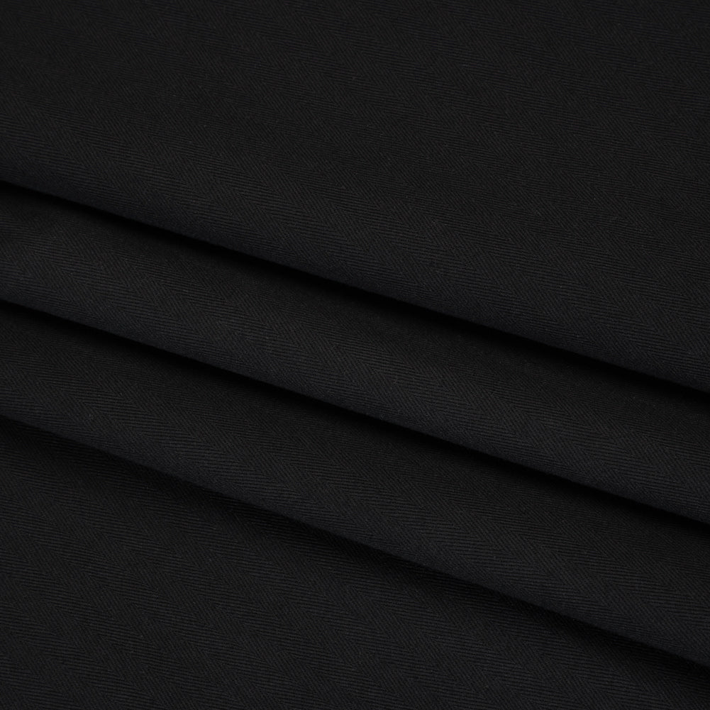 Cotton Herringbone Twill Coutil - Black - Farrah Collection Cotton Herringbone Twill Coutil - Black - Farrah Collection