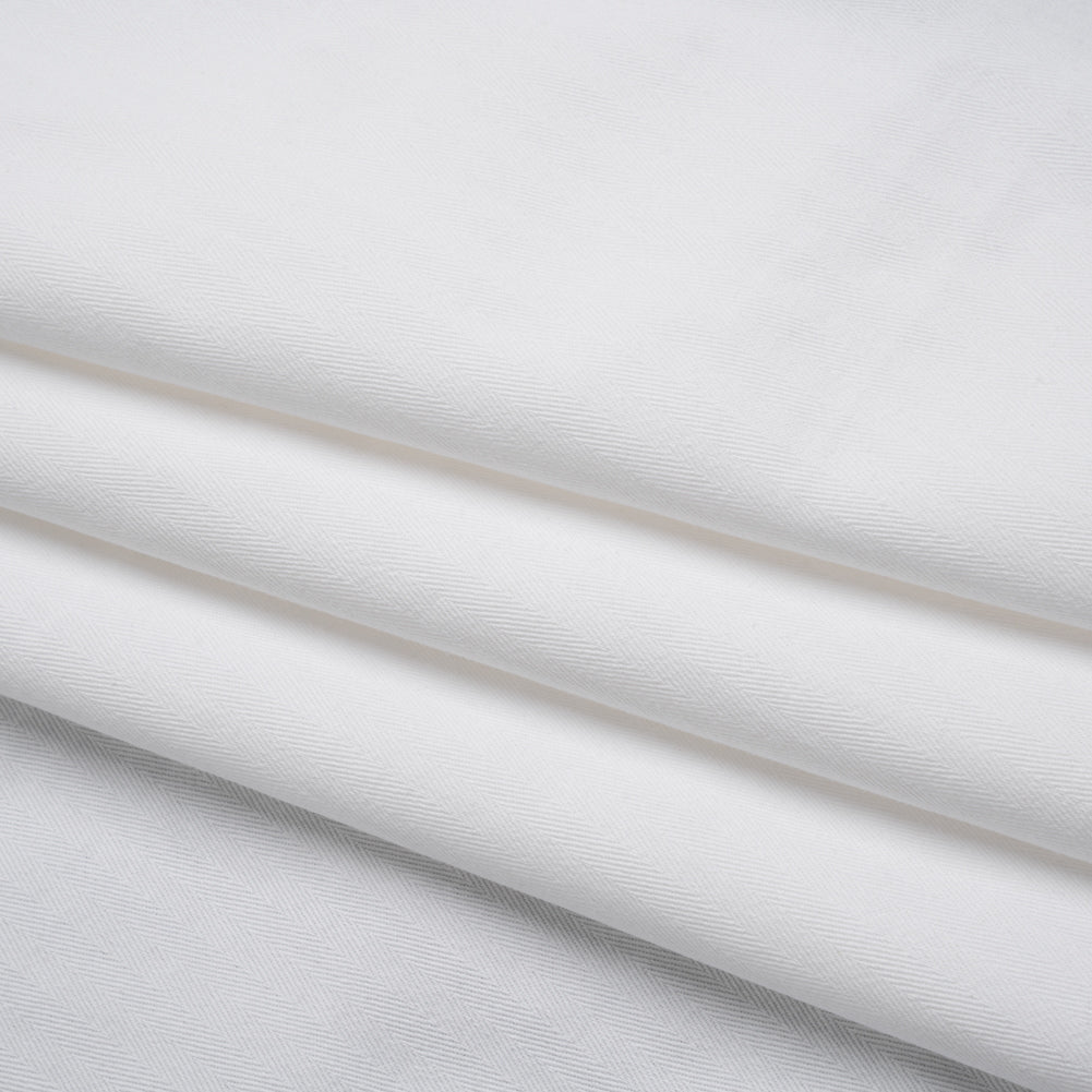 Cotton Herringbone Twill Coutil - White - Farrah Collection Cotton Herringbone Twill Coutil - White - Farrah Collection