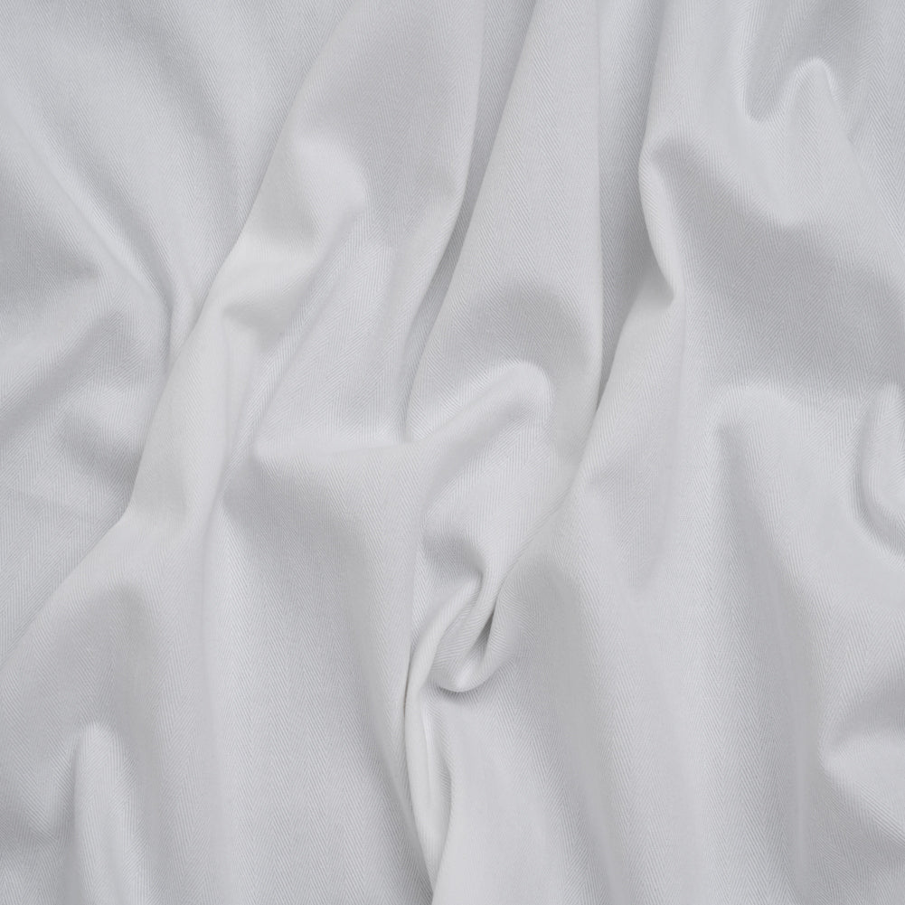 Cotton Herringbone Twill Coutil - White - Farrah Collection Cotton Herringbone Twill Coutil - White - Farrah Collection