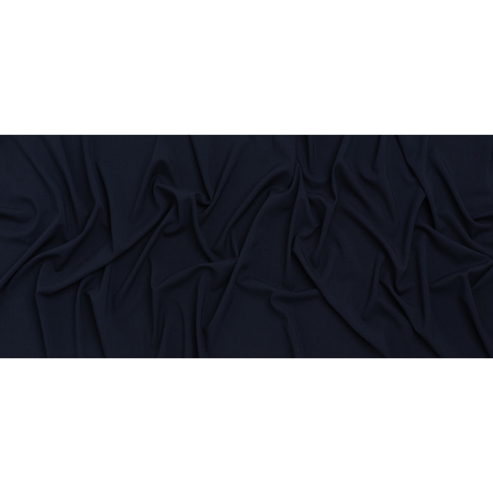 Stretch Polyester Twill Suiting - Midnight Navy Stretch Polyester Twill Suiting - Midnight Navy