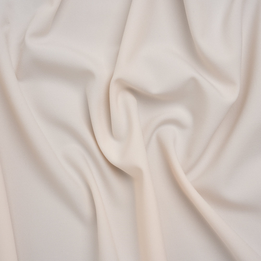Stretch Polyester Twill Suiting - Ecru Stretch Polyester Twill Suiting - Ecru
