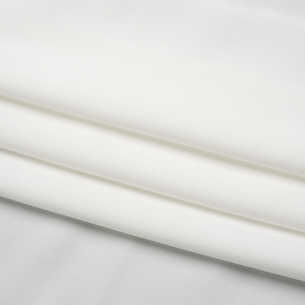 Stretch Polyester Twill Suiting - Off White Stretch Polyester Twill Suiting - Off White