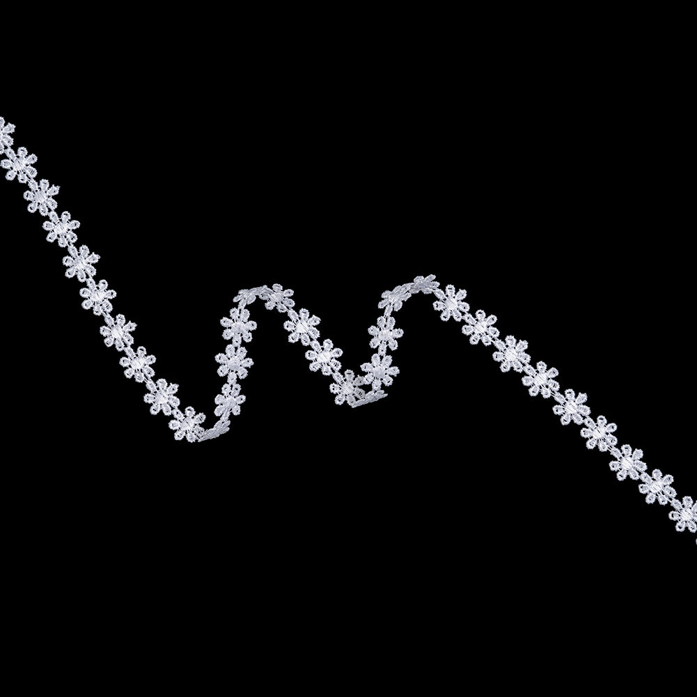 Guipure Lace Trim - 0.5" - White Little Daisy Chain Guipure Lace Trim - 0.5" - White Little Daisy Chain