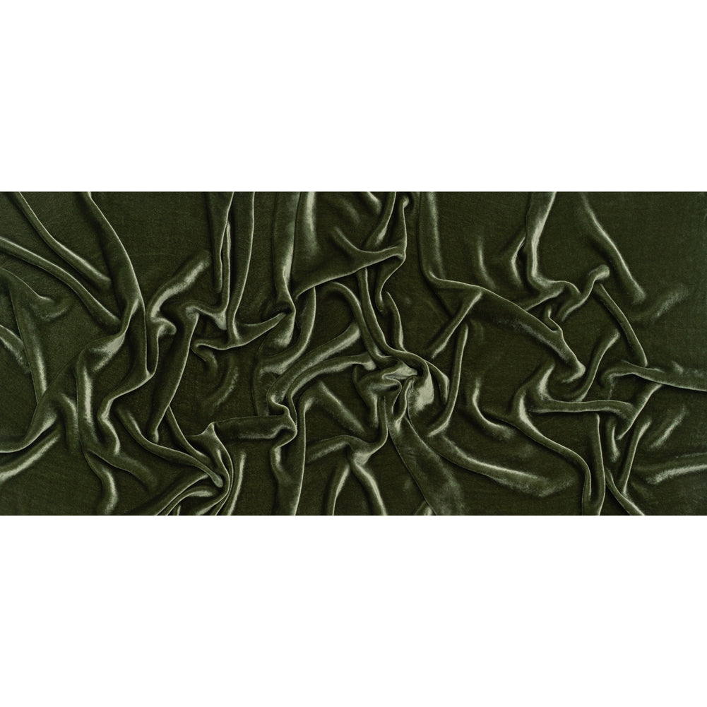 Silk and Rayon Velvet - Thyme - Adelasia Collection - Full Silk and Rayon Velvet - Thyme - Adelasia Collection - Full