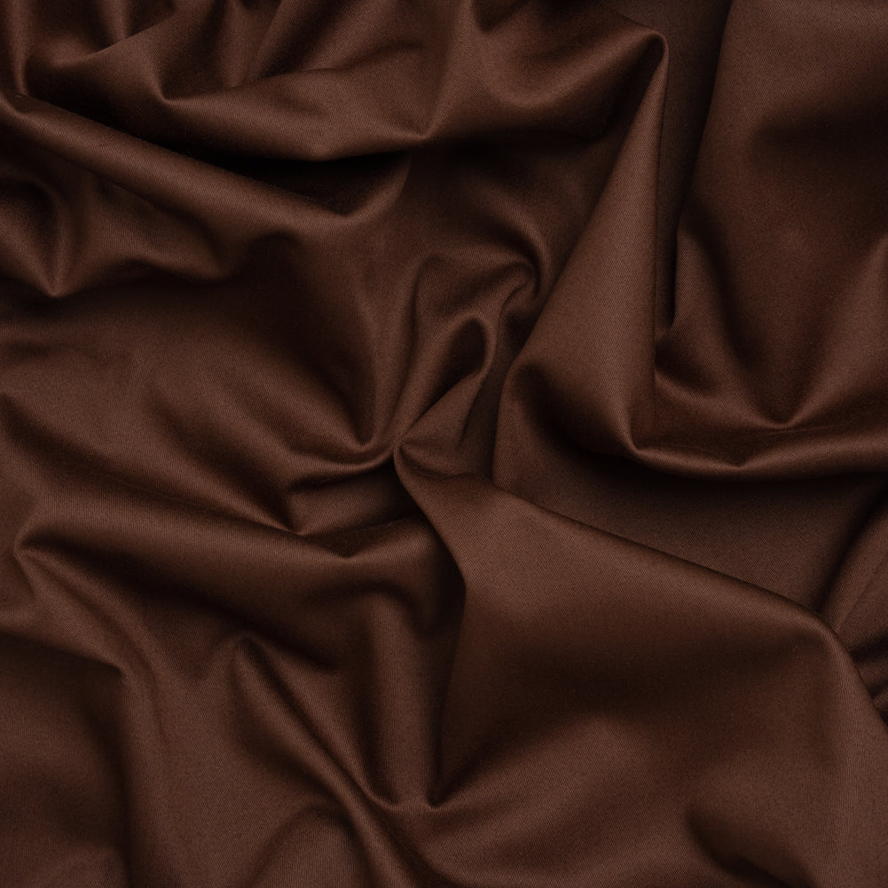 Mercerized Cotton Sateen - Chocolate - Mallory Collection Mercerized Cotton Sateen - Chocolate - Mallory Collection