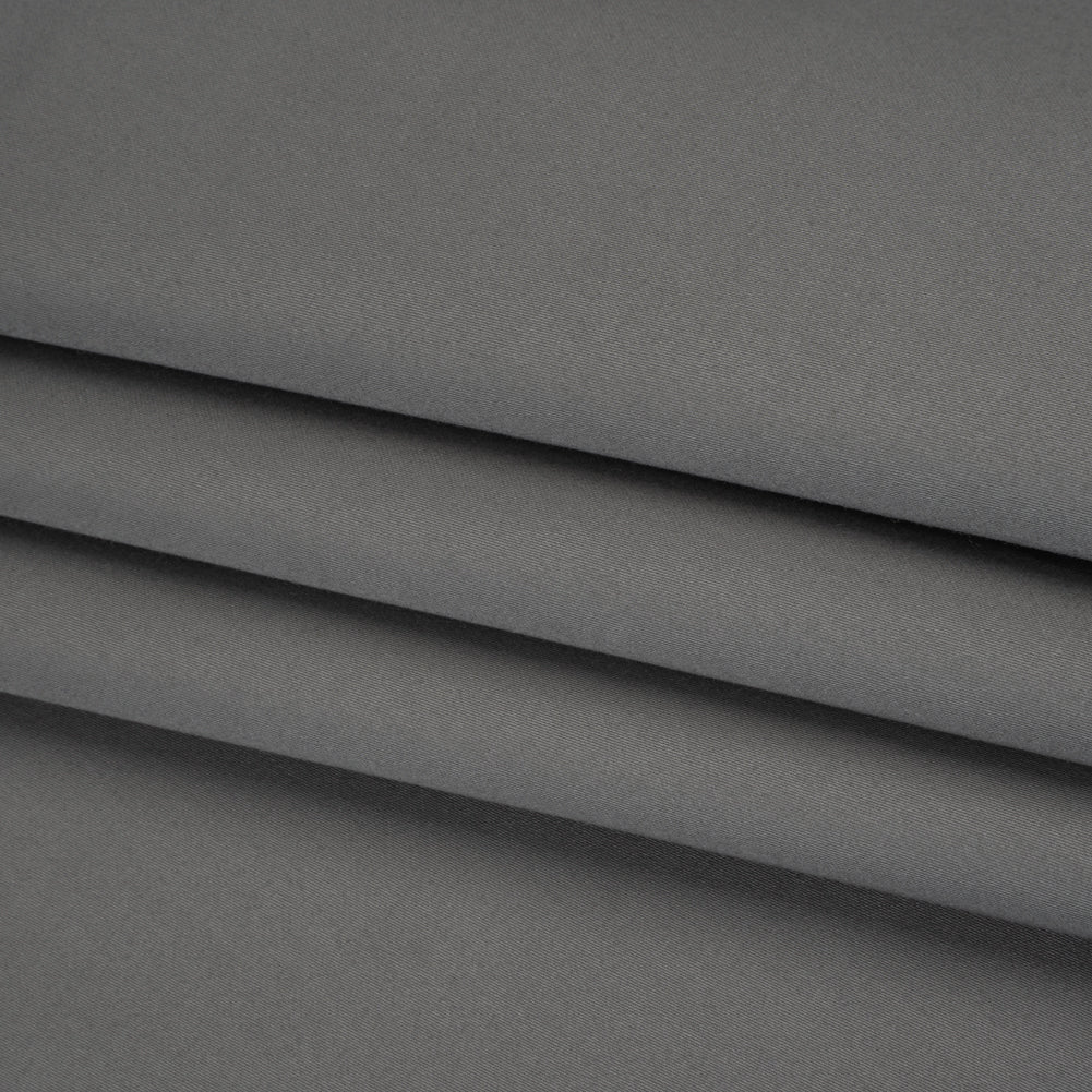 Mercerized Cotton Sateen - Granite - Mallory Collection - Folded Mercerized Cotton Sateen - Granite - Mallory Collection - Folded