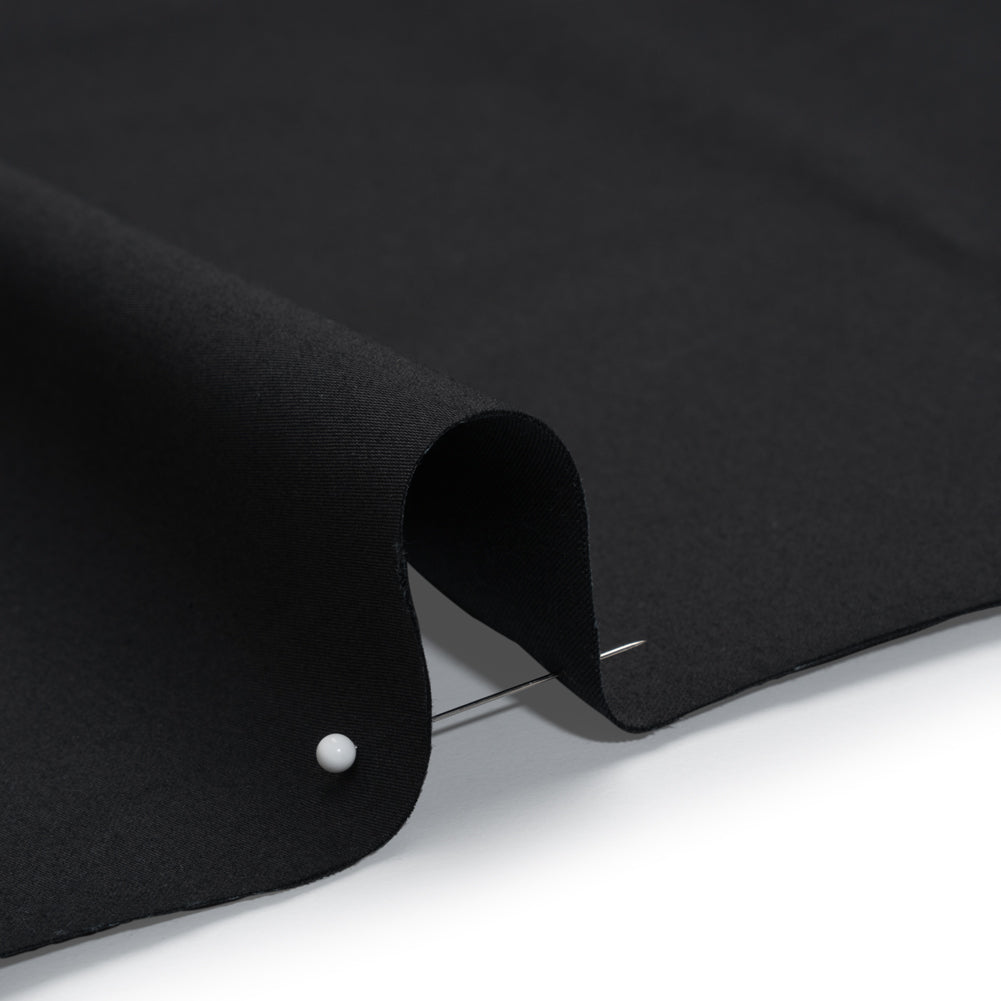 Mercerized Cotton Sateen - Ebony - Mallory Collection - Detail Mercerized Cotton Sateen - Ebony - Mallory Collection - Detail
