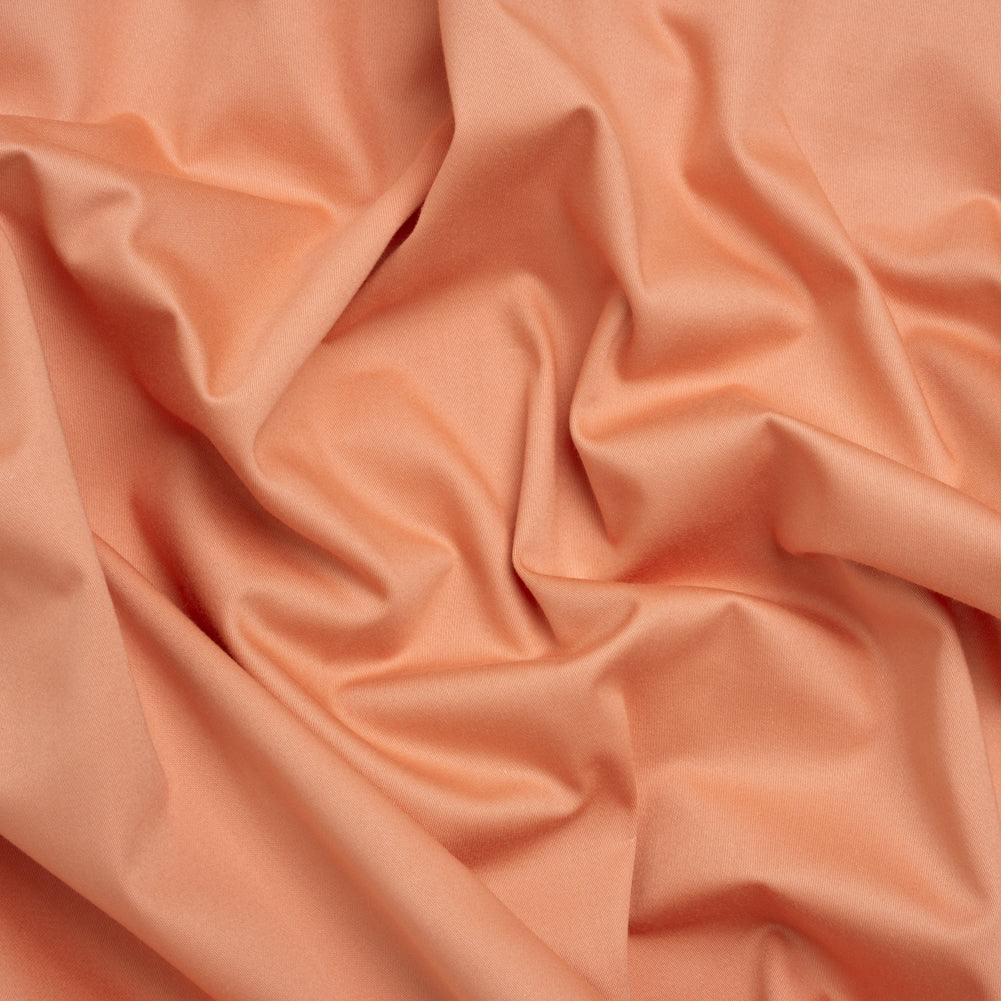 Mercerized Cotton Sateen - Peach - Mallory Collection Mercerized Cotton Sateen - Peach - Mallory Collection
