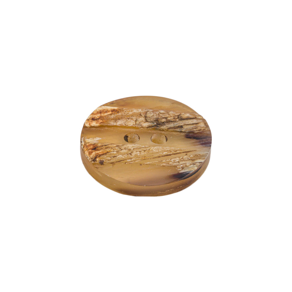 Natural Horn Button - 32L/20mm Folded Natural Horn Button - 32L/20mm Folded