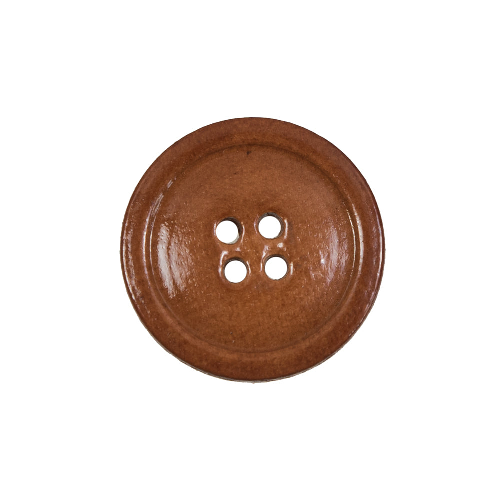 Natural Leather Blazer Button - 36L/23mm
