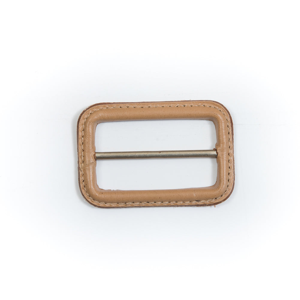 Natural Leather Buckle - 2.625" x 1.75" Natural Leather Buckle - 2.625" x 1.75"