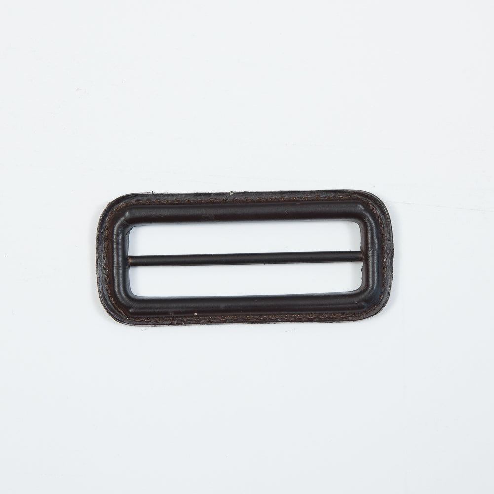 Antique Brown Leather Buckle - 3" x 1.375" Antique Brown Leather Buckle - 3" x 1.375"