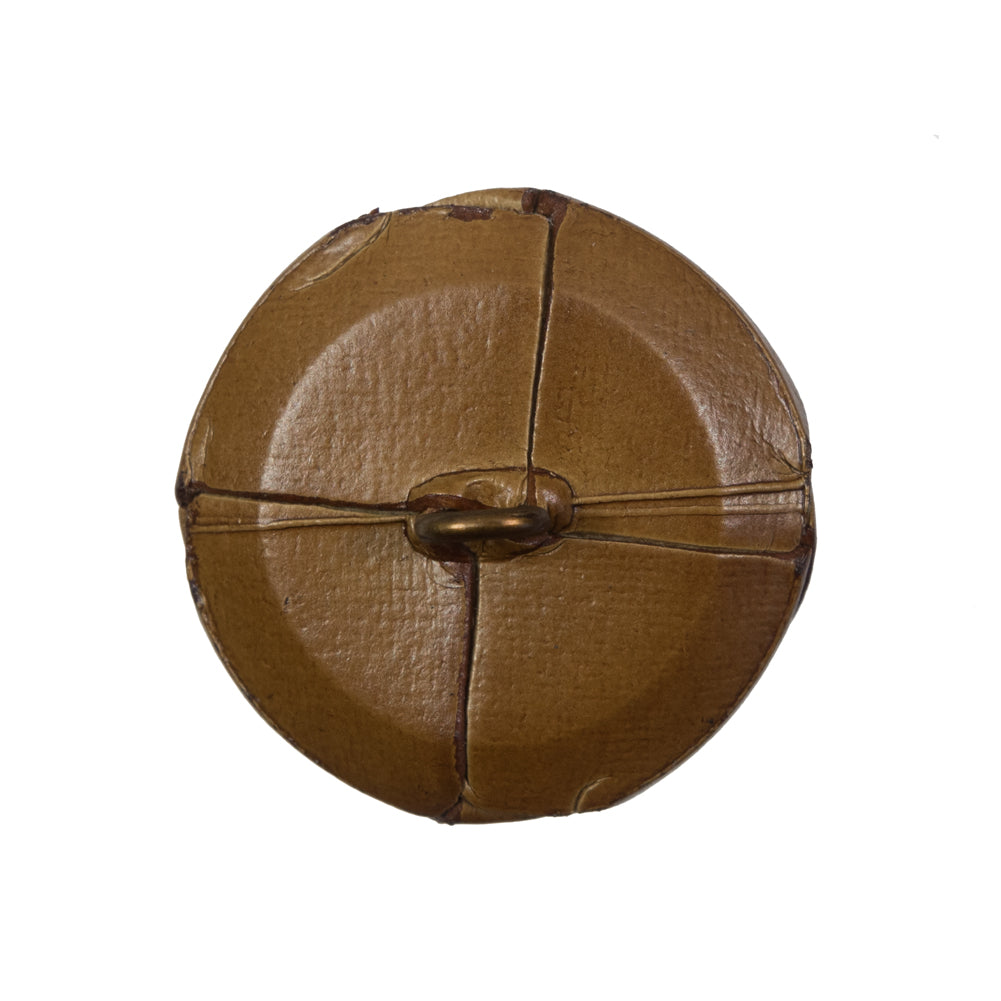 Natural Leather Shank Back Button - 40L/25.5mm Detail Natural Leather Shank Back Button - 40L/25.5mm Detail