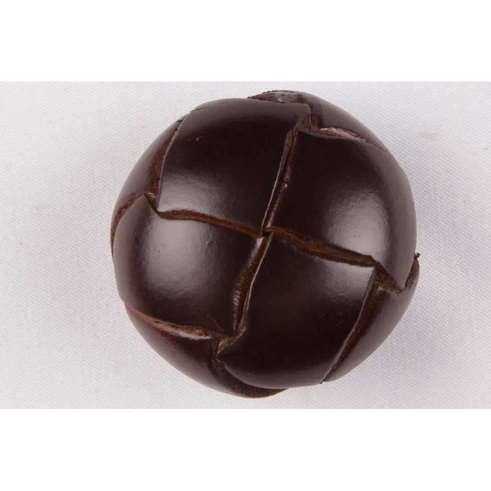 Antique Leather Button - 20L/12.5mm Antique Leather Button - 20L/12.5mm