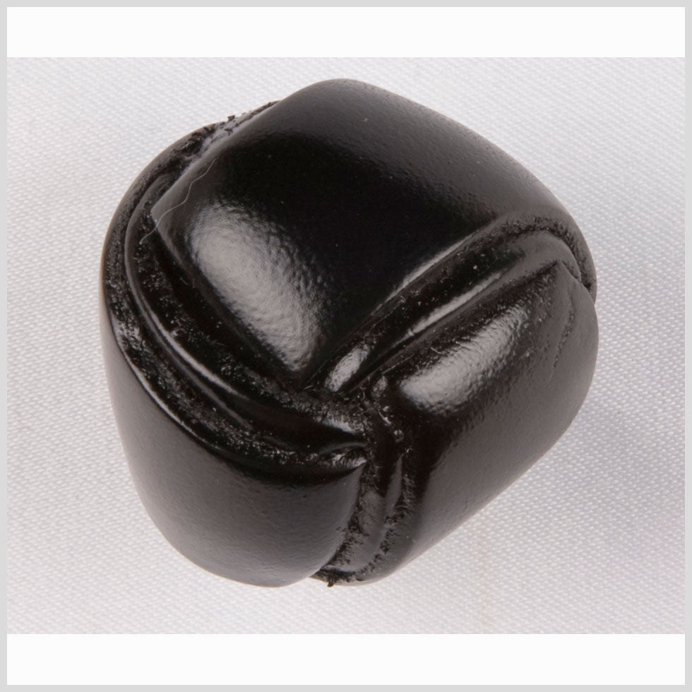 Black Leather Button - 24L/15mm Black Leather Button - 24L/15mm