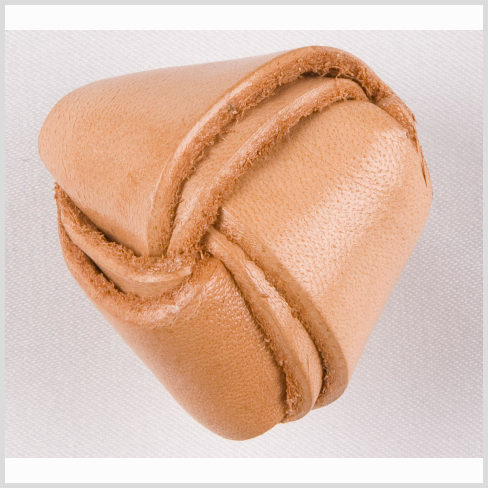 Natural Leather Button - 24L/15mm Natural Leather Button - 24L/15mm