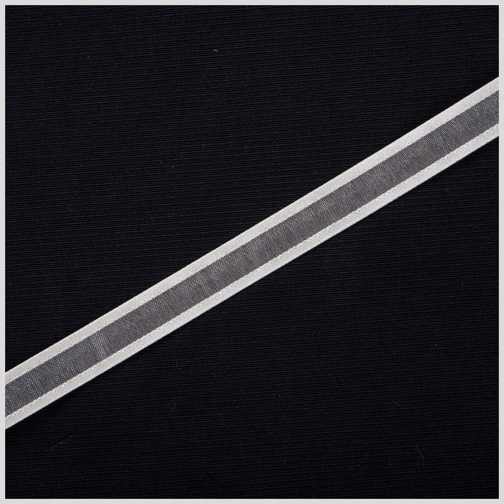 3/8" Ivory Sheer Ribbon with Double Faced Satin Edge 3/8" Ivory Sheer Ribbon with Double Faced Satin Edge