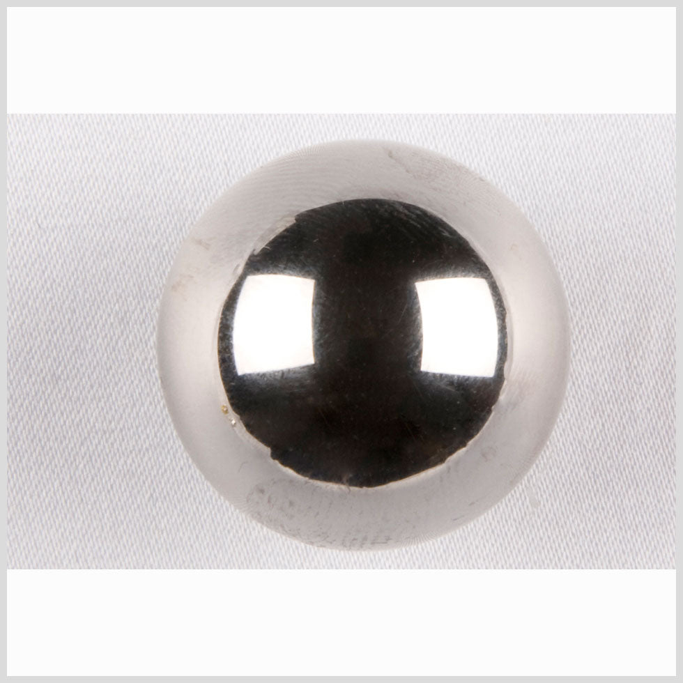 Silver Metal Coat Button - 44L/28mm Silver Metal Coat Button - 44L/28mm