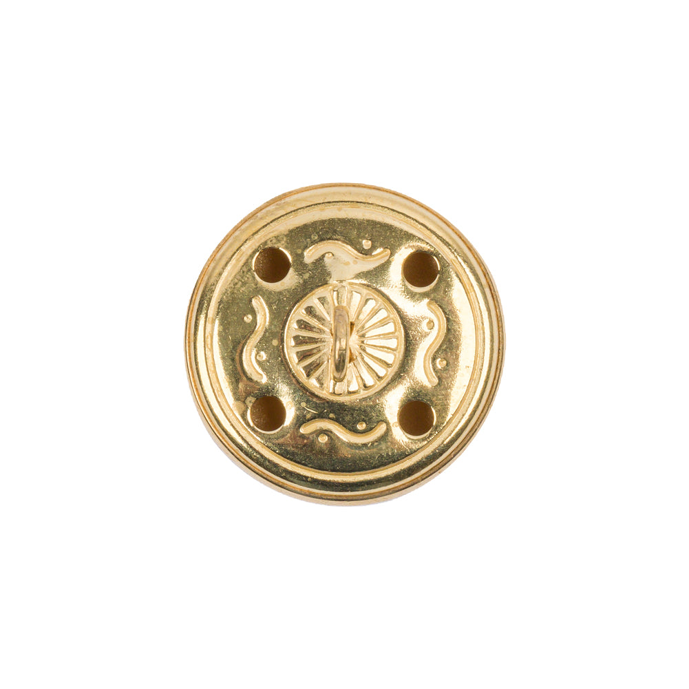 Gold Matte Metal Button - 32L/20mm Detail Gold Matte Metal Button - 32L/20mm Detail