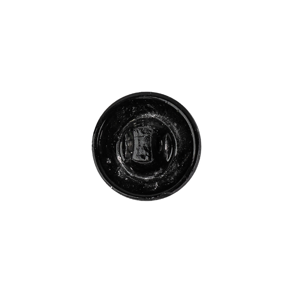 Black Glass Button - 22L/14mm Detail Black Glass Button - 22L/14mm Detail
