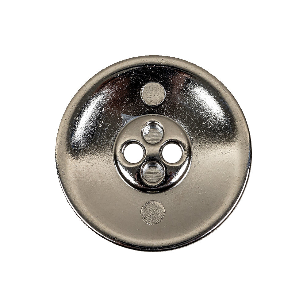 New Silver and Black Metal Coat Button - 40L/25.5mm Detail New Silver and Black Metal Coat Button - 40L/25.5mm Detail