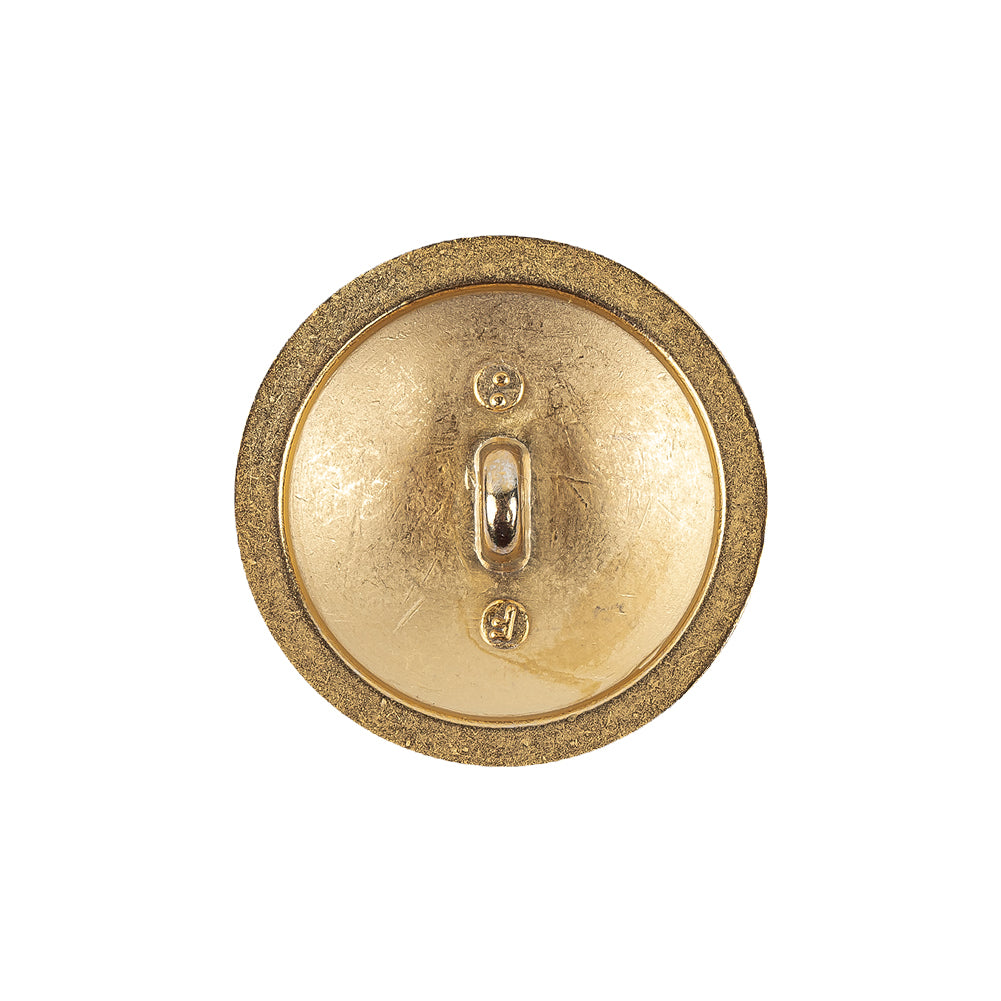 Gold Matte Metal Button - 36L/23mm Detail Gold Matte Metal Button - 36L/23mm Detail