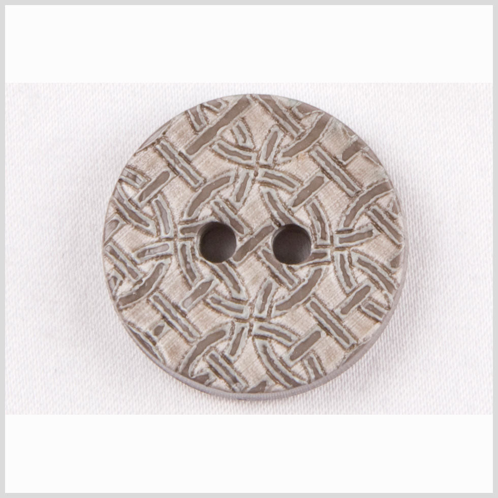 Gray Celtic Plastic Coat Button - 44L/28mm Gray Celtic Plastic Coat Button - 44L/28mm