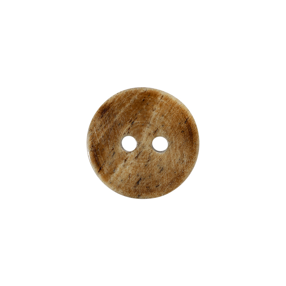 Natural Bone Primitive Pattern 2-Hole Button - 24L/15mm Detail Natural Bone Primitive Pattern 2-Hole Button - 24L/15mm Detail