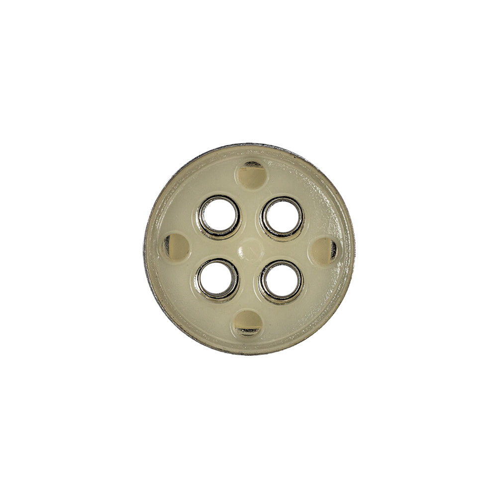 Silver Matte Nickel Metal Coat Button - 28L/18mm Detail Silver Matte Nickel Metal Coat Button - 28L/18mm Detail