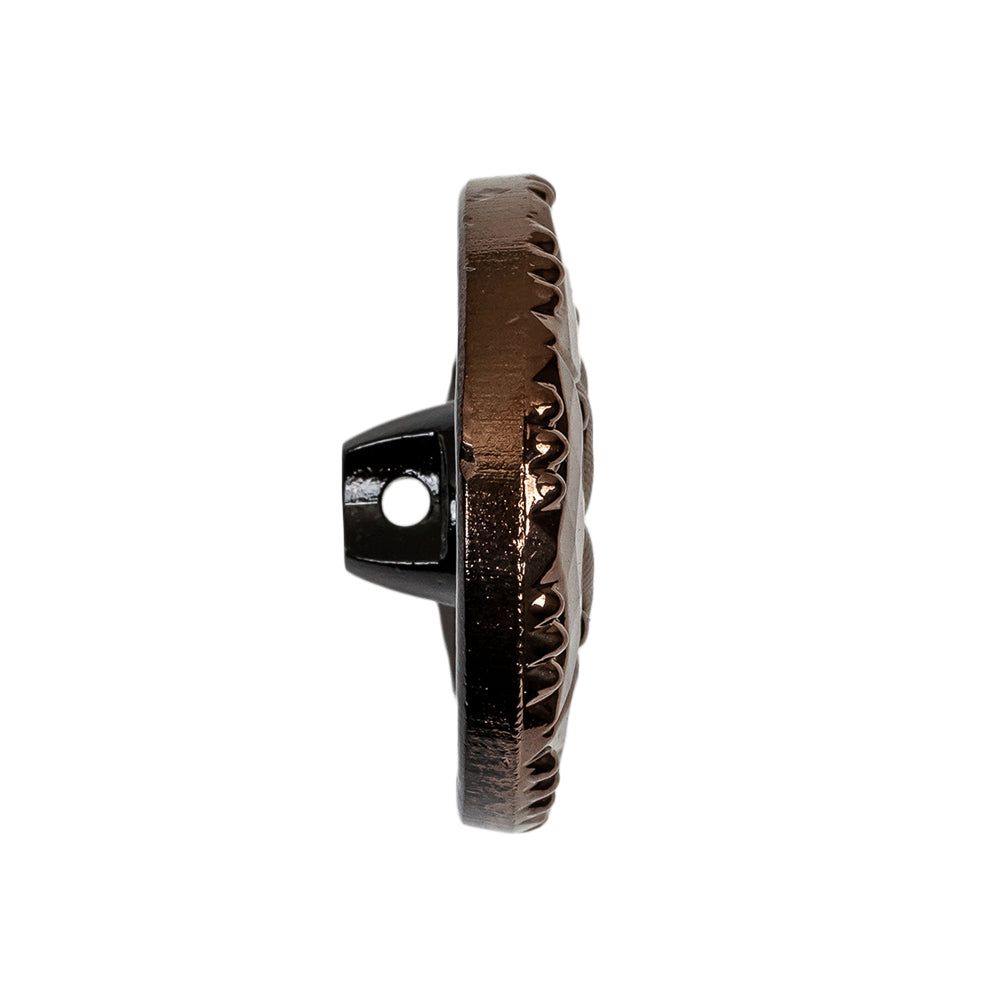 Copper Glass Button - 42L/27mm Folded Copper Glass Button - 42L/27mm Folded