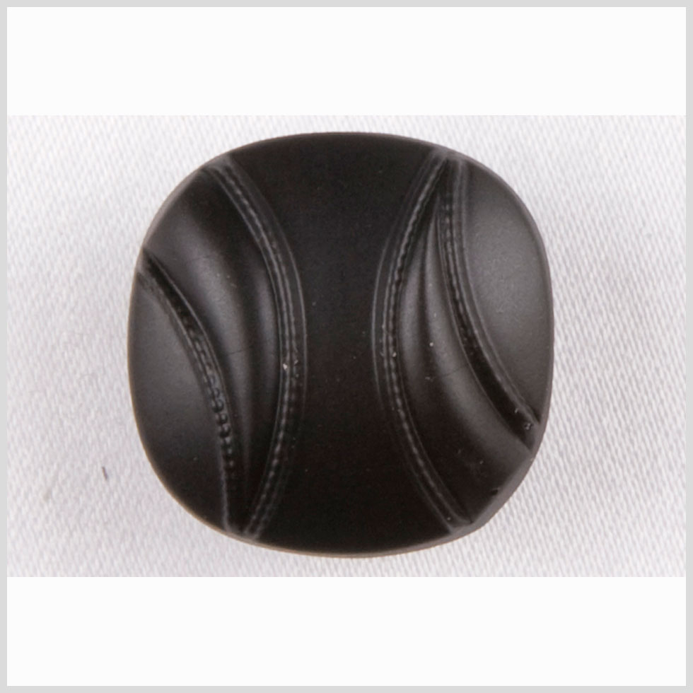 Black Matte Glass Button - 22L/14mm Black Matte Glass Button - 22L/14mm
