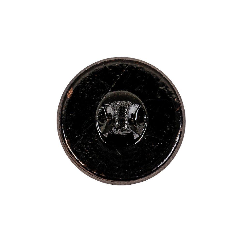 Old Gold Glass Button - 36L/23mm Detail Old Gold Glass Button - 36L/23mm Detail