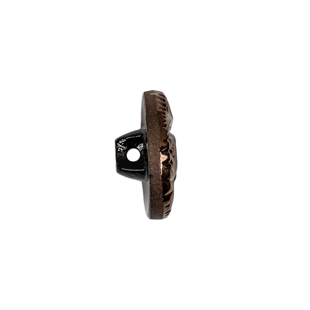 Copper Glass Button - 28L/18mm Folded Copper Glass Button - 28L/18mm Folded