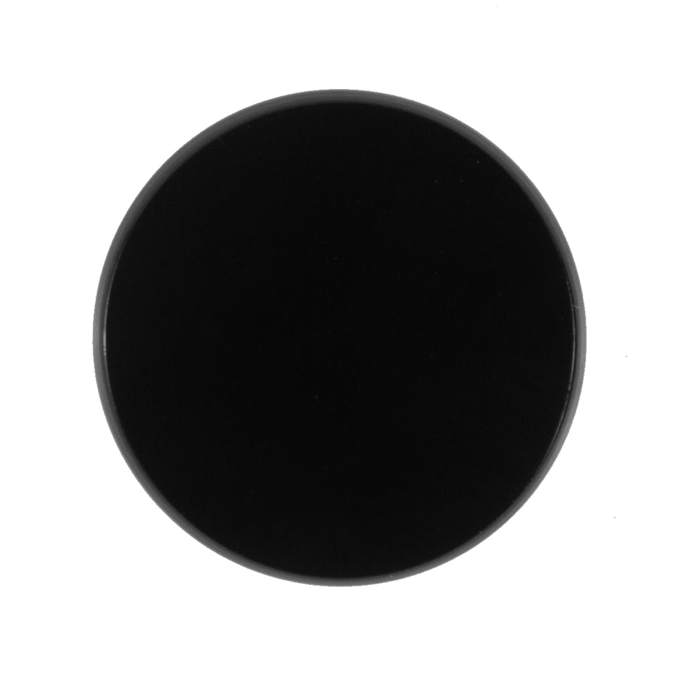Black Glass Button - 40L/25.5mm Black Glass Button - 40L/25.5mm