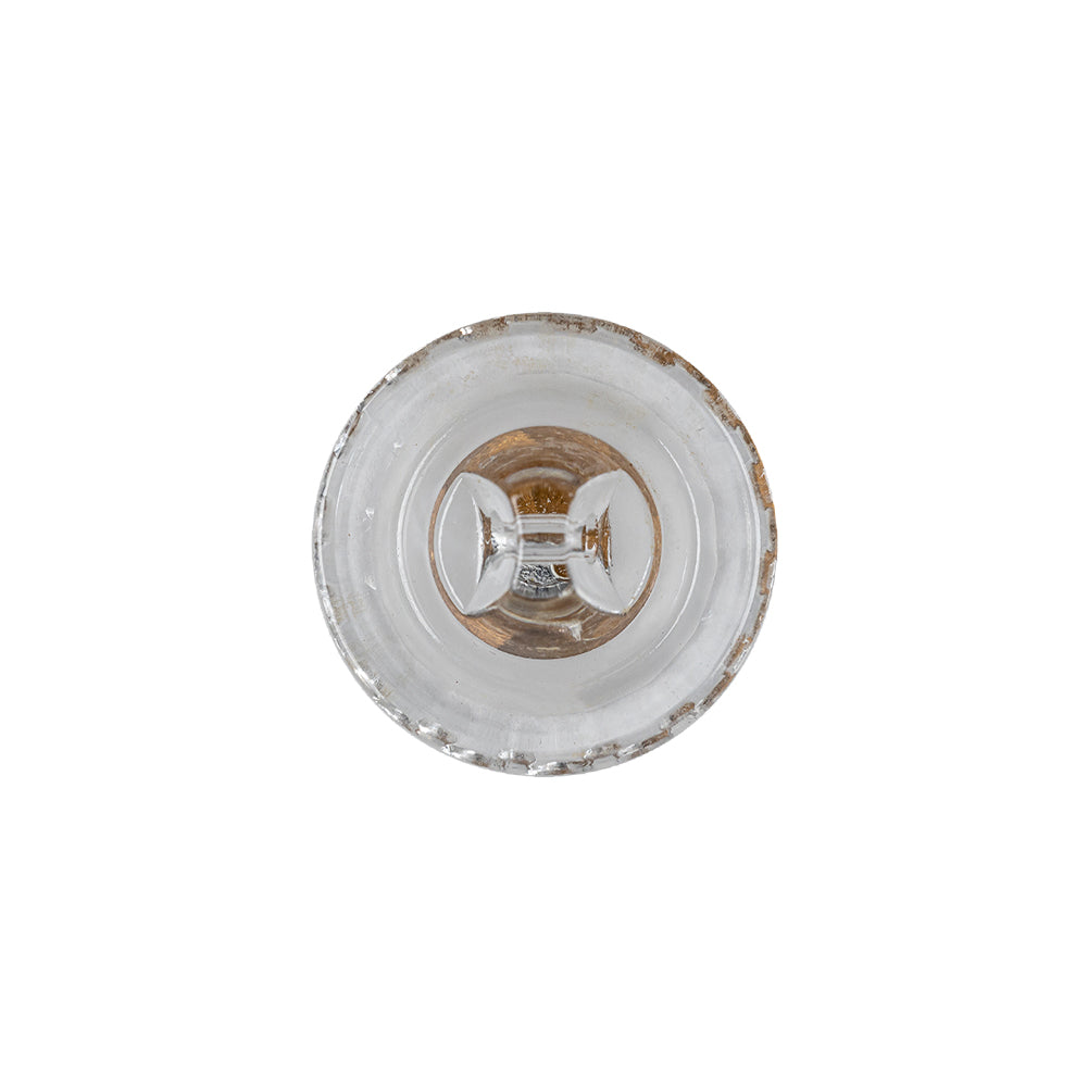 Crystal Half Matte Glass Button - 28L/18mm Detail Crystal Half Matte Glass Button - 28L/18mm Detail