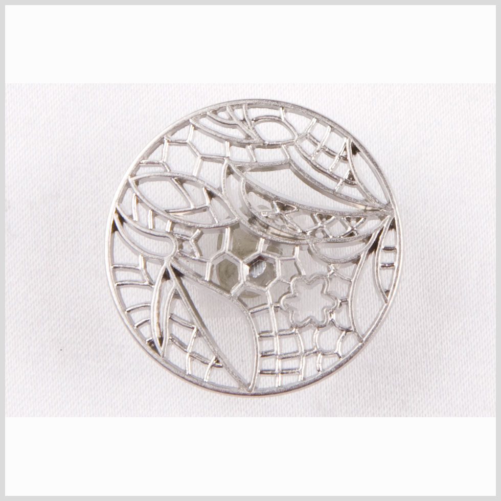 New Silver-Matte Metal Coat Button - 40L/25.5mm New Silver-Matte Metal Coat Button - 40L/25.5mm