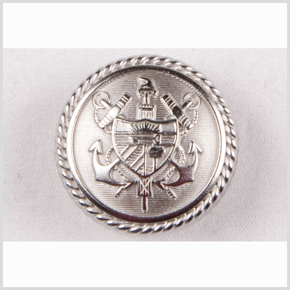 New Silver Matte Metal Blazer Button - 32L/20mm New Silver Matte Metal Blazer Button - 32L/20mm