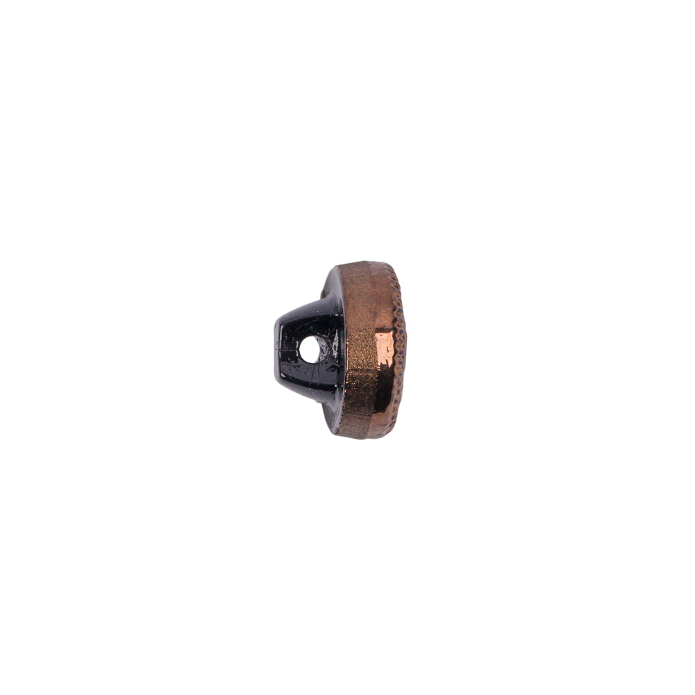 Copper Glass Button - 18L/11.5mm Folded Copper Glass Button - 18L/11.5mm Folded