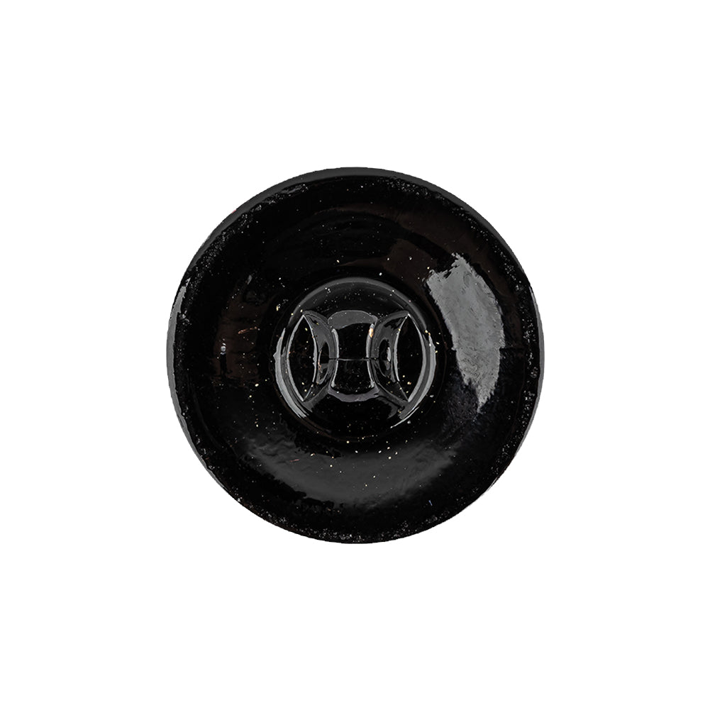 Black/Gold Glass Button - 36L/23mm Detail Black/Gold Glass Button - 36L/23mm Detail