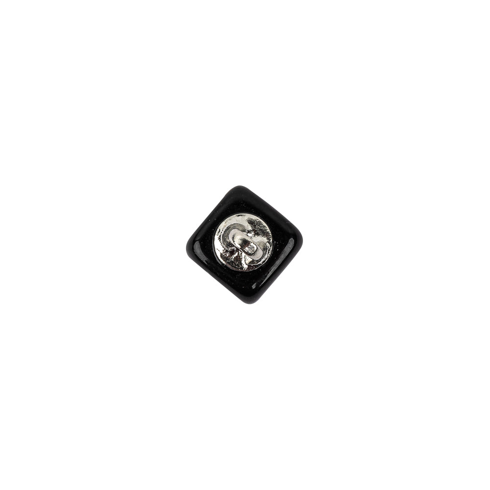 Black Glass Button - 16L/10mm Detail Black Glass Button - 16L/10mm Detail