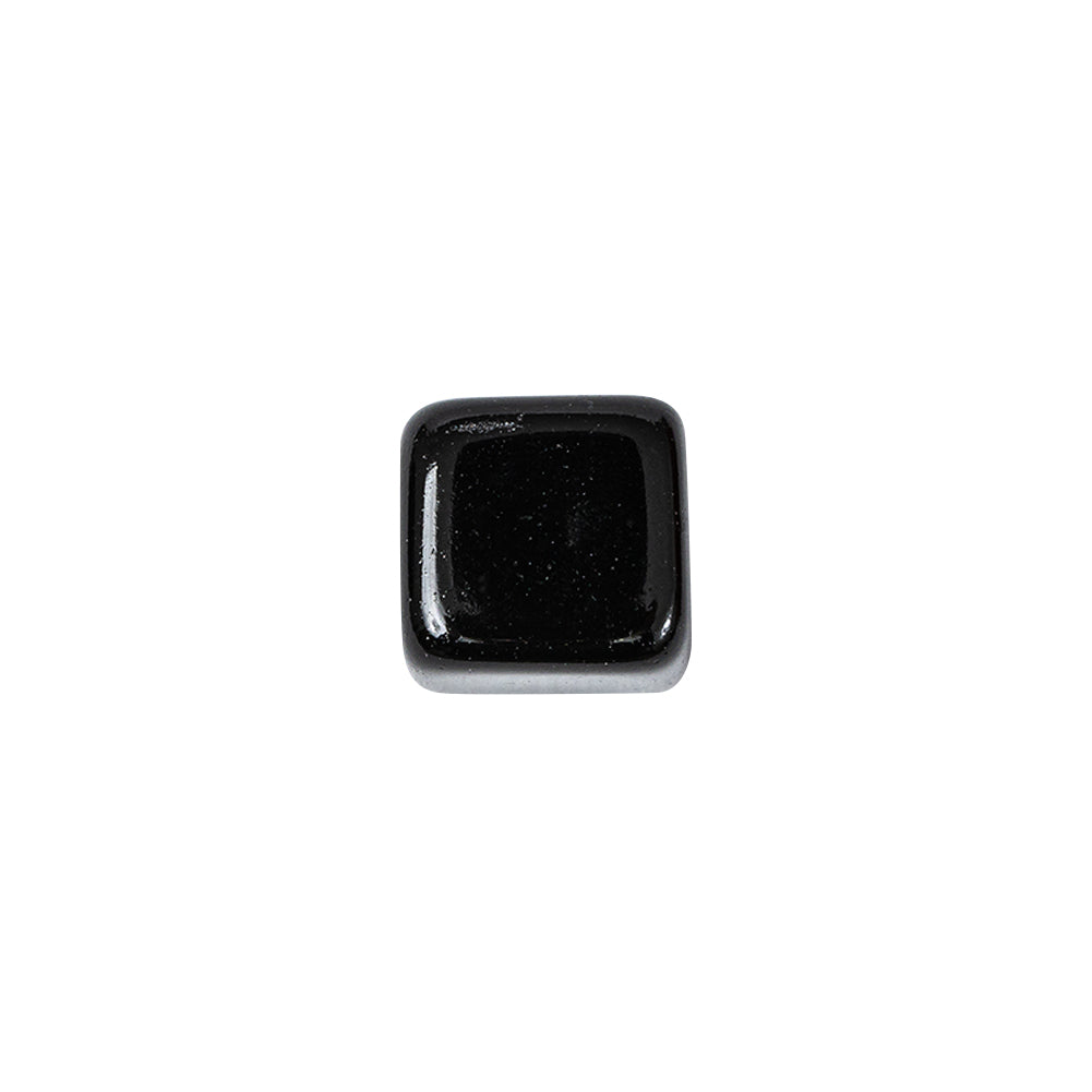 Black Glass Button - 22L/14mm Black Glass Button - 22L/14mm