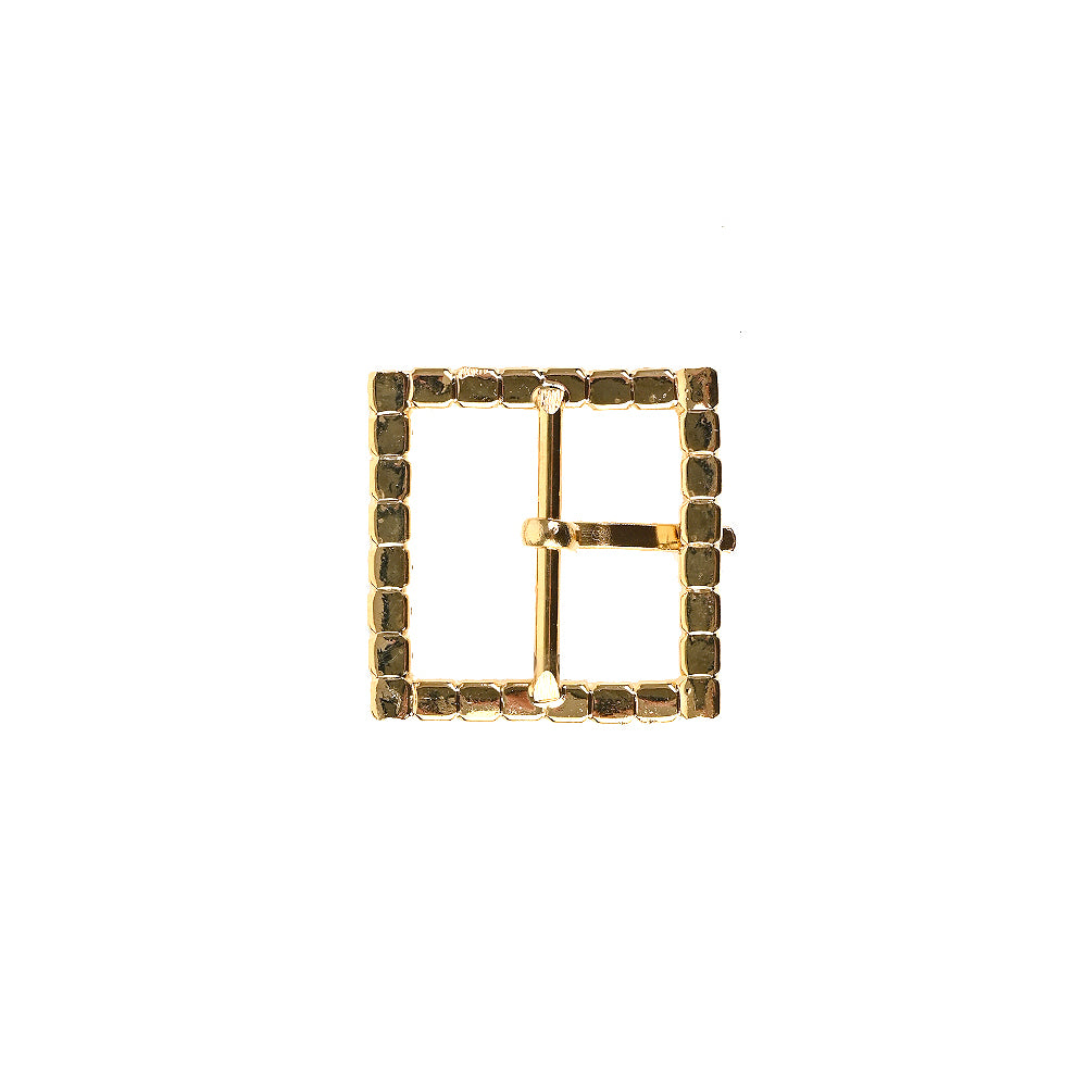 Swarovski Crystal and Gold Square Rhinestone Buckle - 1.375" Swarovski Crystal and Gold Square Rhinestone Buckle - 1.375"