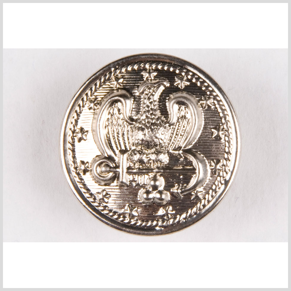 Nickel Metal Coat Button - 36L/23mm Nickel Metal Coat Button - 36L/23mm
