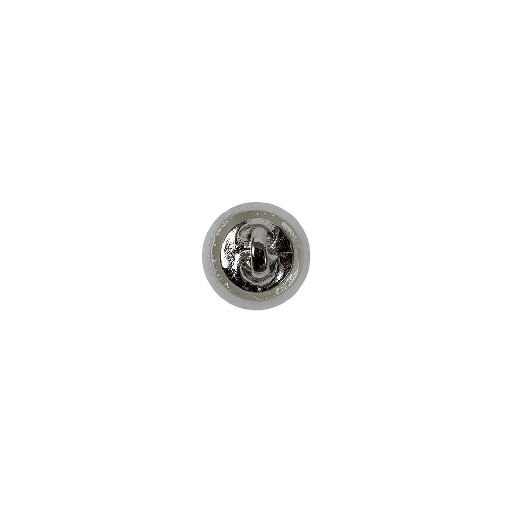 Pearl White Glass Button - 12L/7.5mm Detail Pearl White Glass Button - 12L/7.5mm Detail